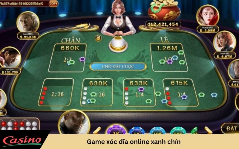 Game xóc đĩa online xanh chín