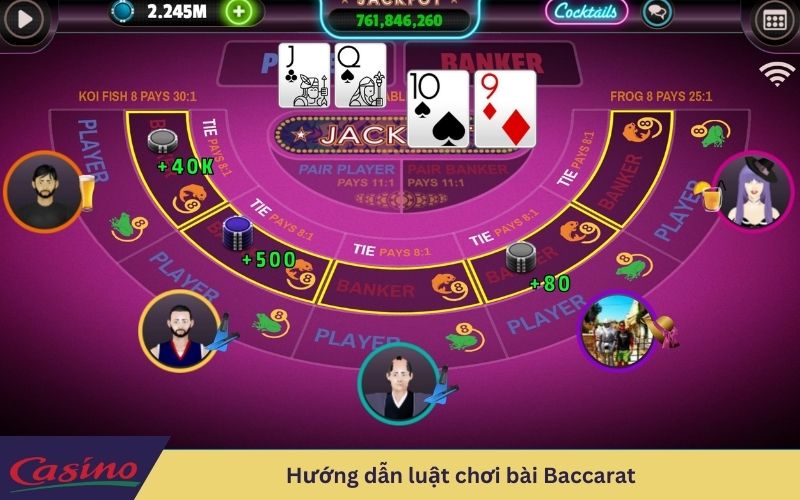 Hướng dẫn luật chơi bài Baccarat