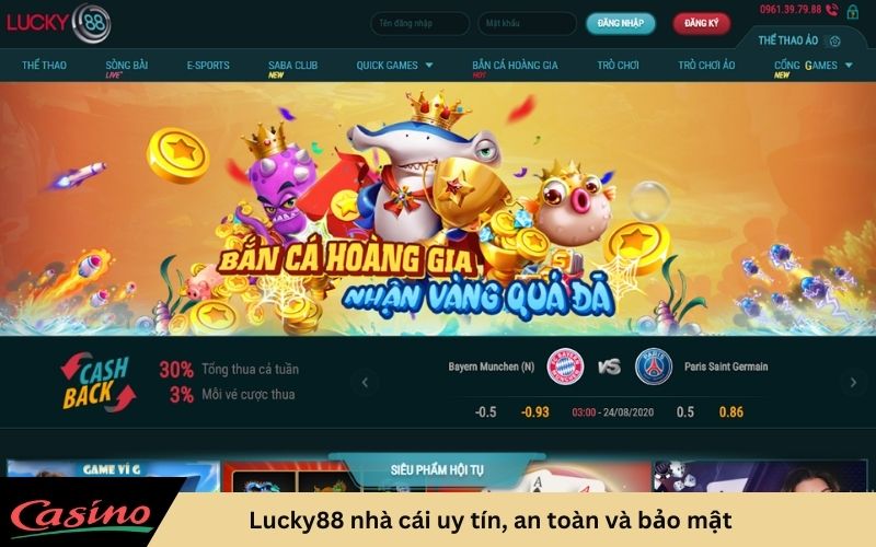 Lucky88 nhà cái uy tín, an toàn và bảo mật