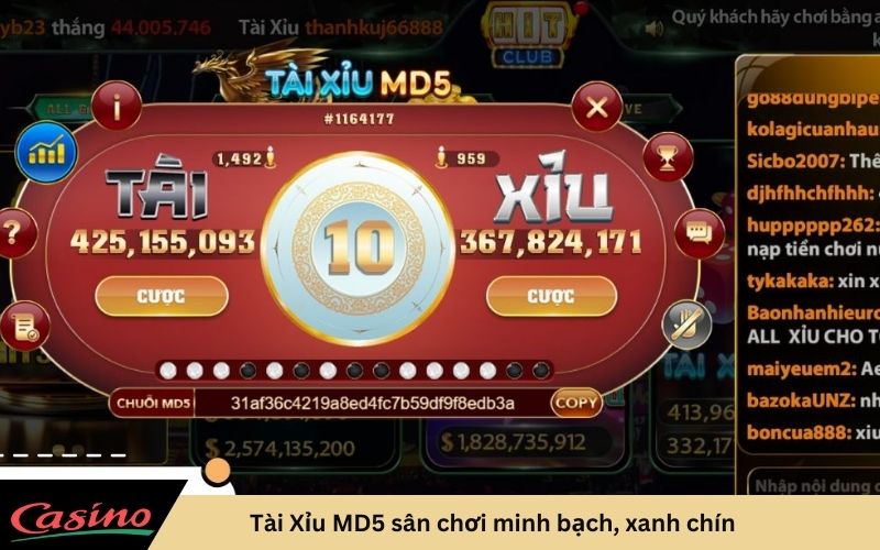 Tài xỉu MD5 xanh chín